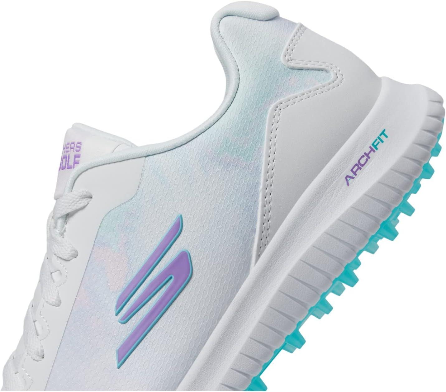 imageSkechers Womens Go Max Arch Fit Spikeless Golf Shoe SneakerWhiteMulti Splash Waterproof