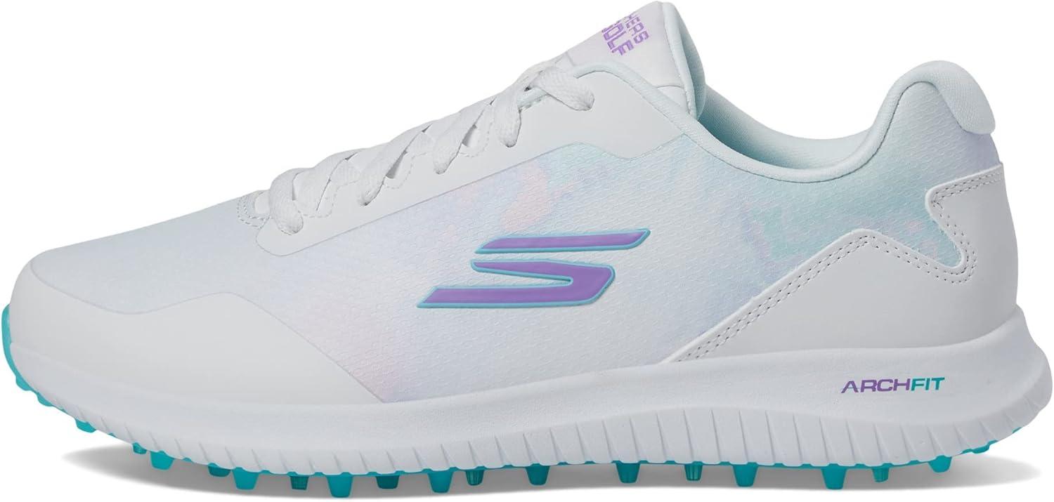 imageSkechers Womens Go Max Arch Fit Spikeless Golf Shoe SneakerWhiteMulti Splash Waterproof