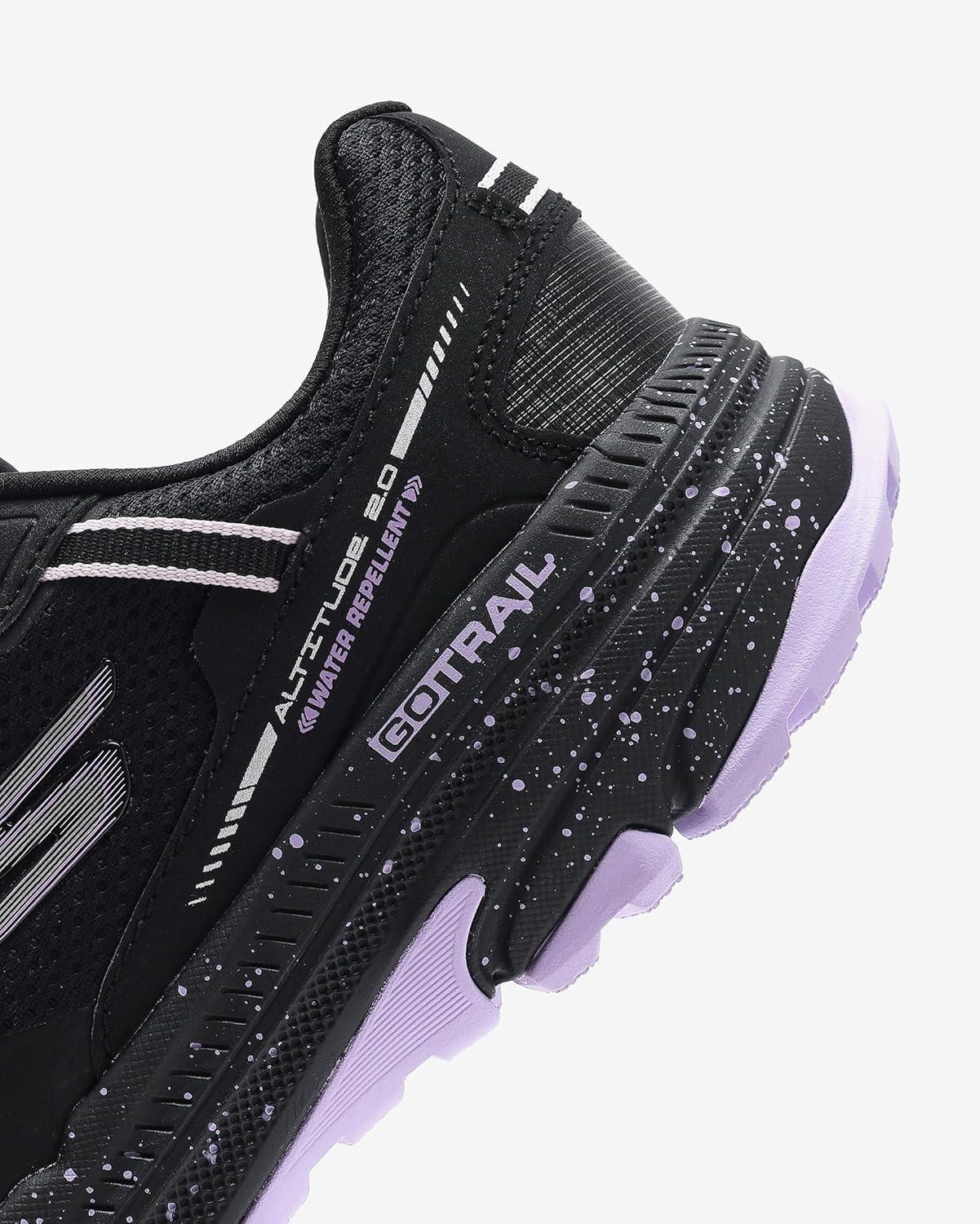 imageSkechers Womens Go Run Trail Altitude 20 Ravine Womens Trail Running ShoesBlack Lavender