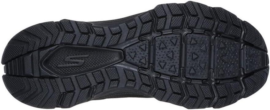 imageSkechers Womens Go Run Trail Altitude 20 Ravine Womens Trail Running ShoesBlack Leather Black Trim