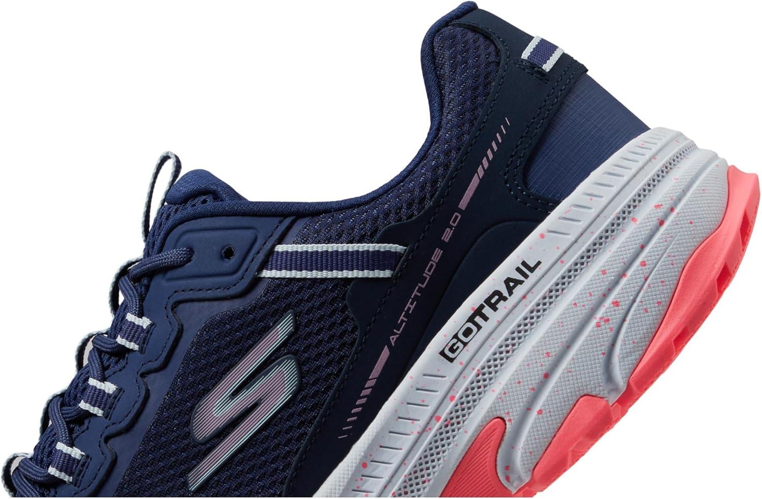 imageSkechers Womens Go Run Trail Altitude 20 Ravine Womens Trail Running ShoesNavyPink