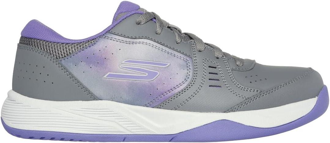 imageSkechers Womens Go Train Viper Court Smash PickleballSneakerGrayPurple