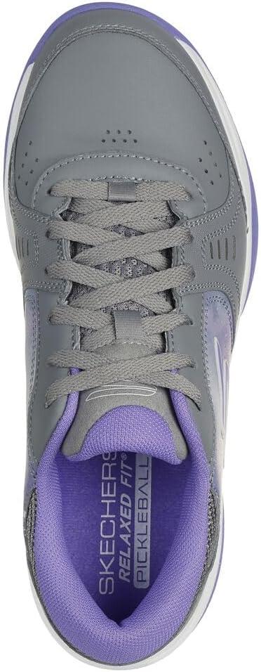 imageSkechers Womens Go Train Viper Court Smash PickleballSneakerGrayPurple