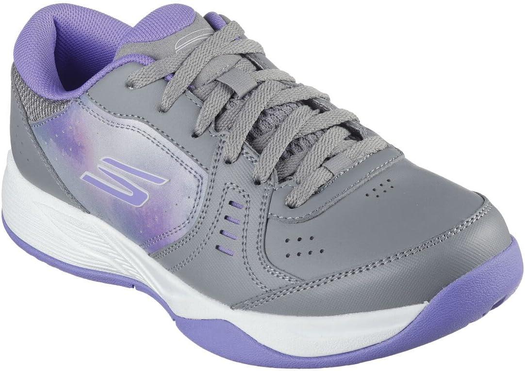 imageSkechers Womens Go Train Viper Court Smash PickleballSneakerGrayPurple