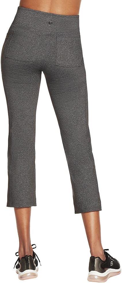 imageSkechers Womens Go Walk High Waisted Crop PantPantsHeathered Gray