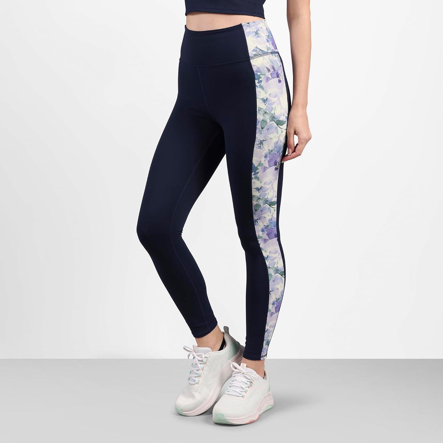 imageSkechers Womens Go Walk High Waisted LeggingBlue Seascape Floral