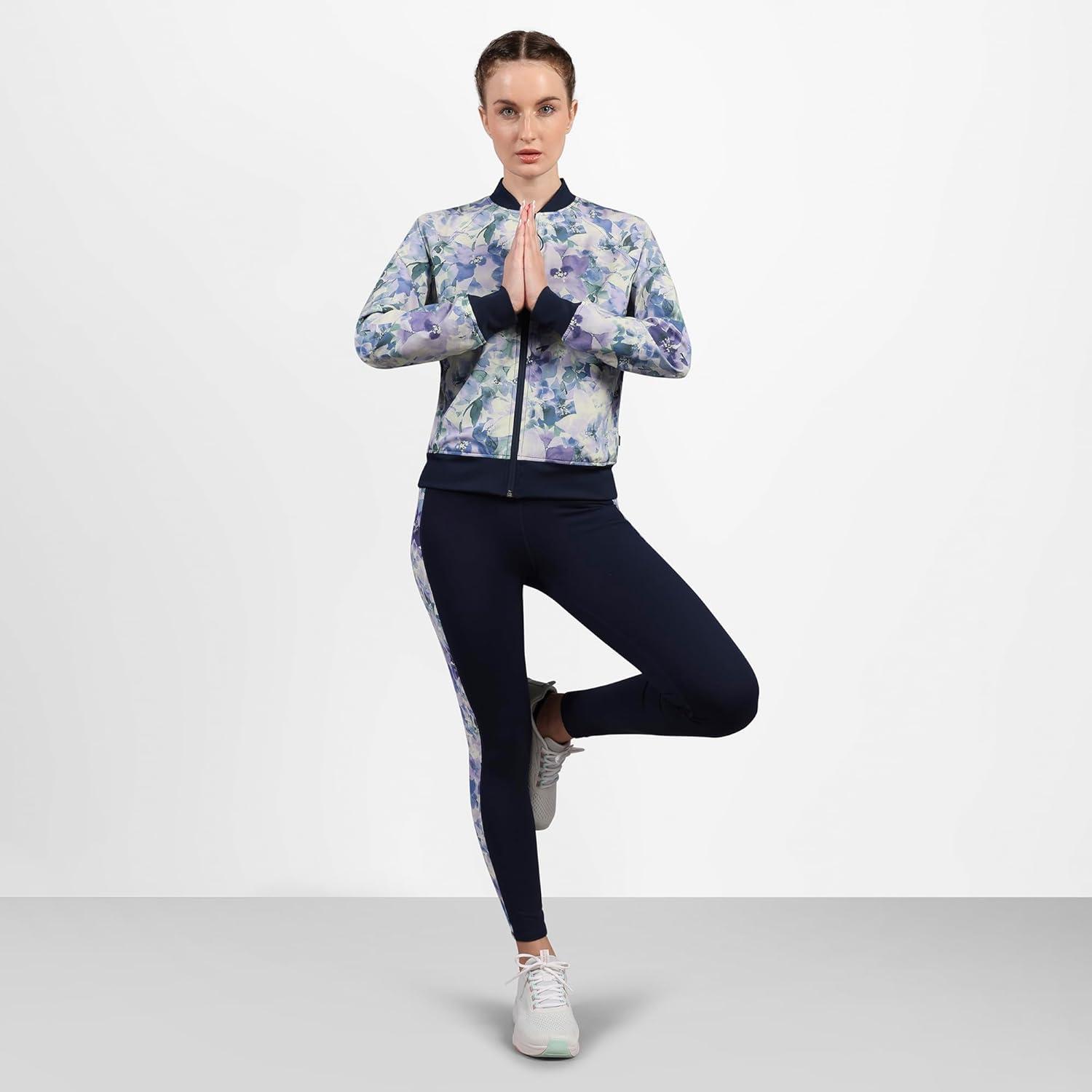 imageSkechers Womens Go Walk High Waisted LeggingBlue Seascape Floral