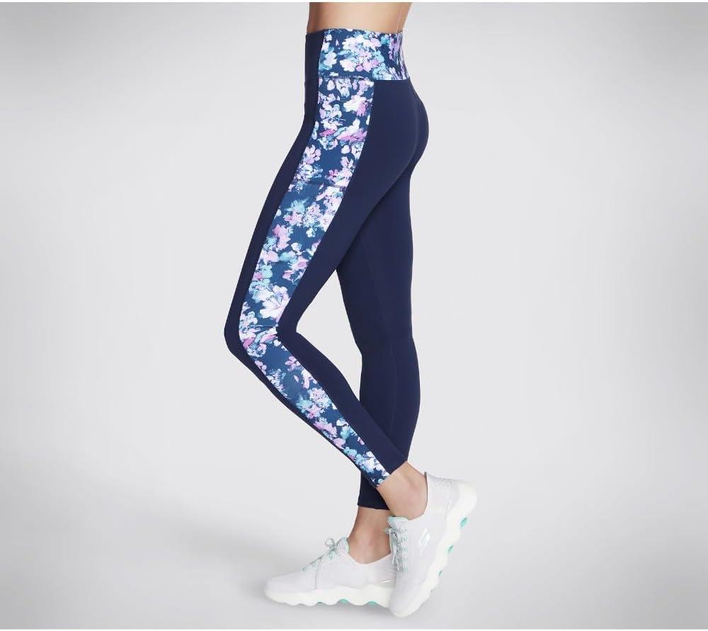 imageSkechers Womens Go Walk High Waisted LeggingMisty Floral Blue