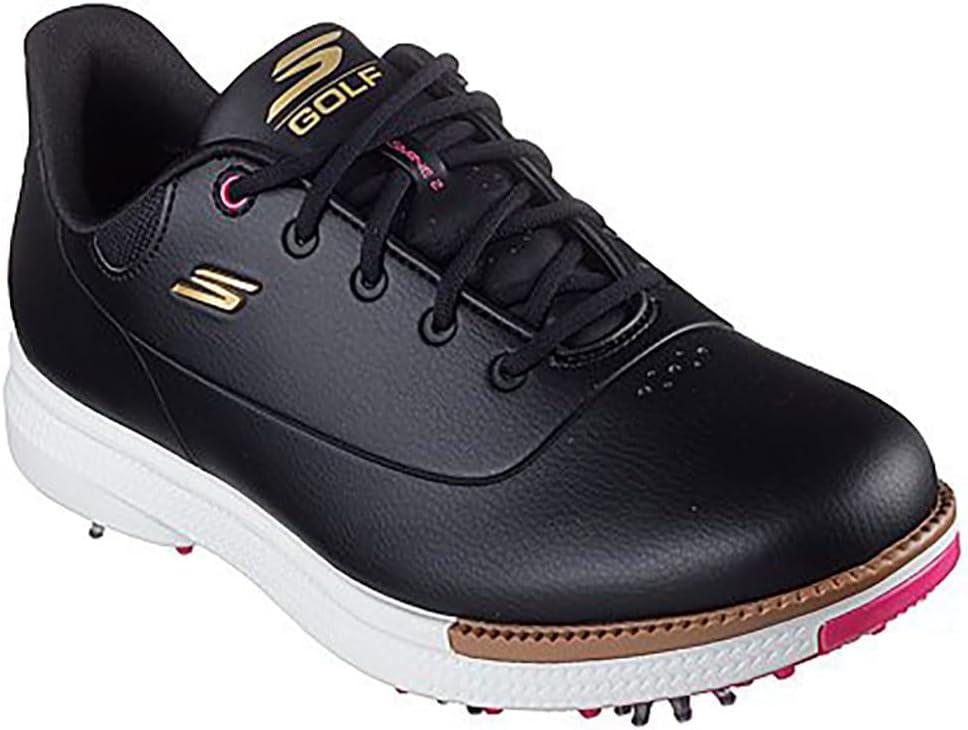 imageSkechers Womens Jasmine Waterproof Golf Shoe SneakerBlack Pink