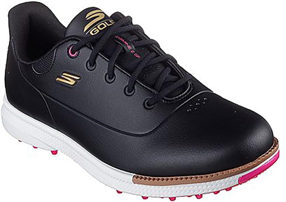 imageSkechers Womens Jasmine Waterproof Golf Shoe SneakerBlackPink Spikeless