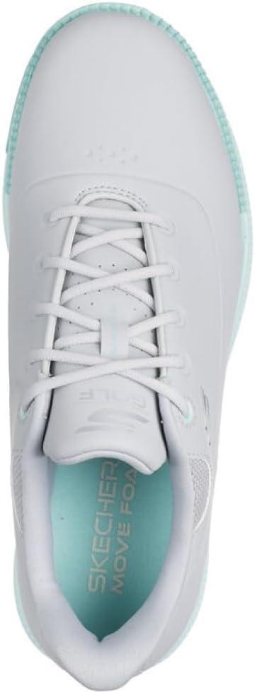 imageSkechers Womens Jasmine Waterproof Golf Shoe SneakerGrayMint Spikeless