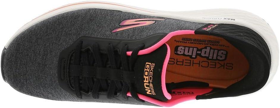 imageSkechers Womens Max Cushioning Elite 20 Prevail Hands Free SlipinsBlackOrange