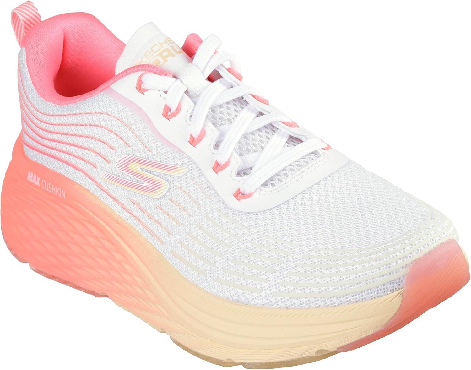 imageSkechers Womens Max Cushioning Elite 20 Speed PlayWhitePink