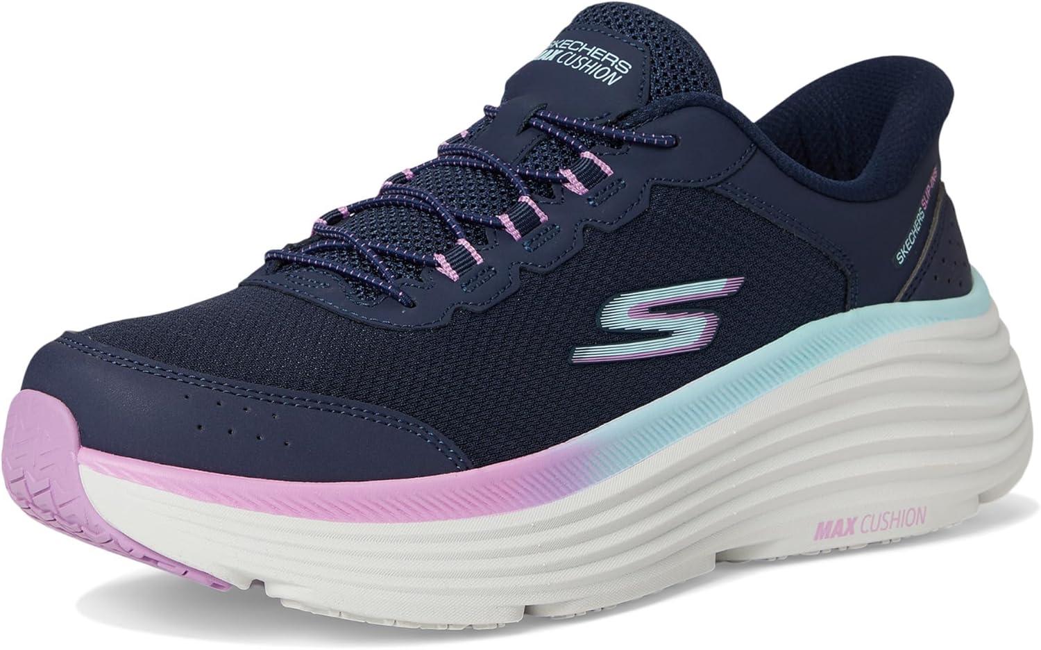 imageSkechers Womens Max Cushioning Endeavour Cardova Hands Free SlipinsNavyPurple