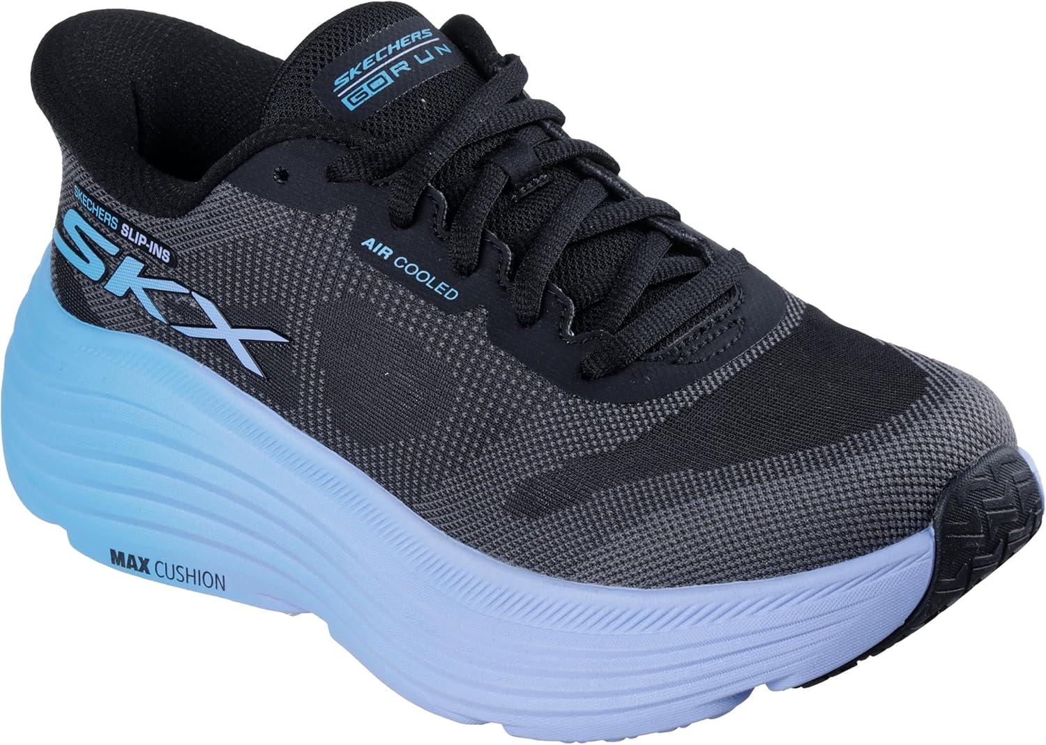 imageSkechers Womens Max Cushioning Endeavour Hallandale Hands Free SlipinsBlackBlue