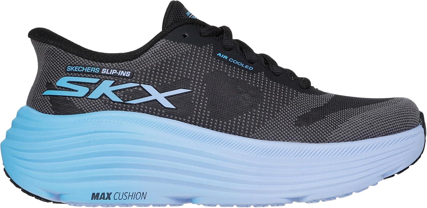 imageSkechers Womens Max Cushioning Endeavour Hallandale Hands Free SlipinsBlackBlue