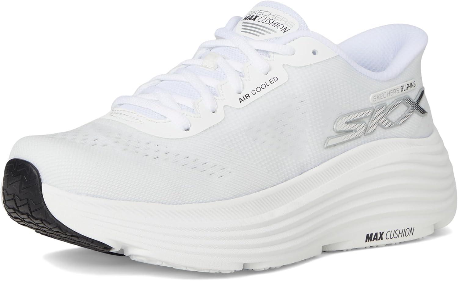 imageSkechers Womens Max Cushioning Endeavour Hallandale Hands Free SlipinsWhiteBlack
