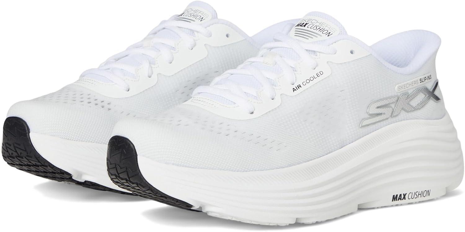 imageSkechers Womens Max Cushioning Endeavour Hallandale Hands Free SlipinsWhiteBlack