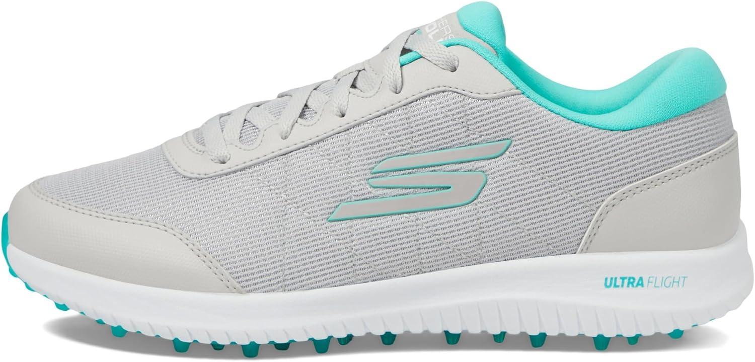 imageSkechers Womens Max Fairway 4 Spikeless Golf ShoeGrayTurquoise