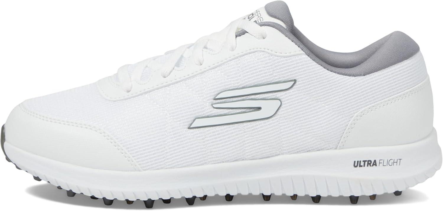 imageSkechers Womens Max Fairway 4 Spikeless Golf ShoeWhiteGray