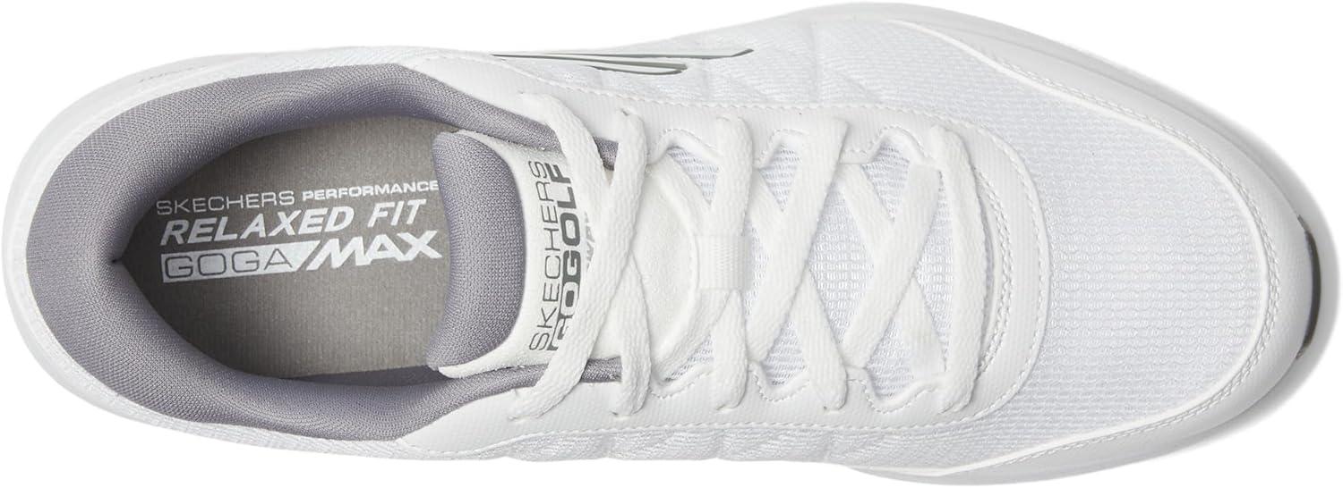imageSkechers Womens Max Fairway 4 Spikeless Golf ShoeWhiteGray