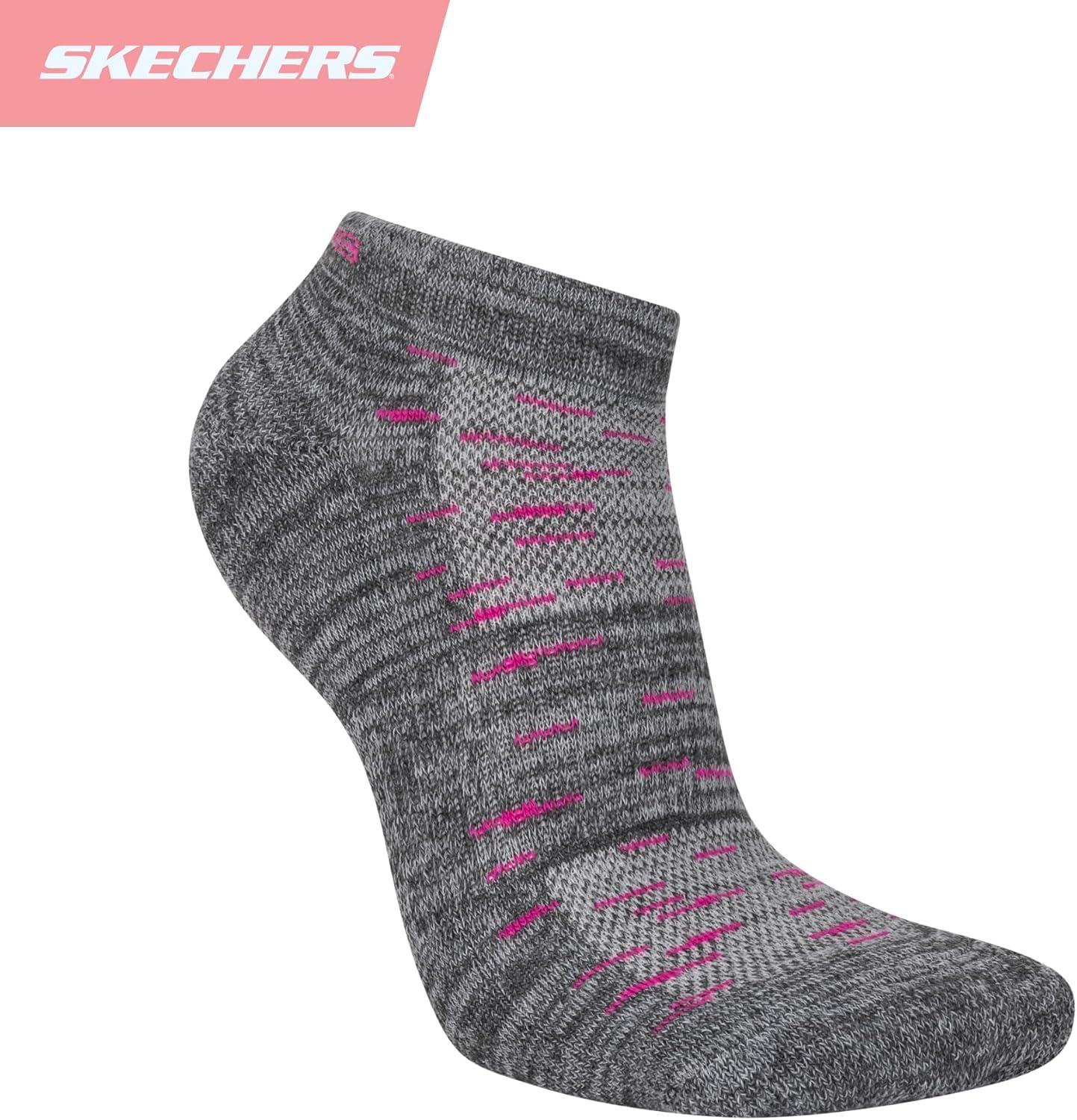 imageSkechers Womens Performance Low Cut Socks 6PackGrayMulti