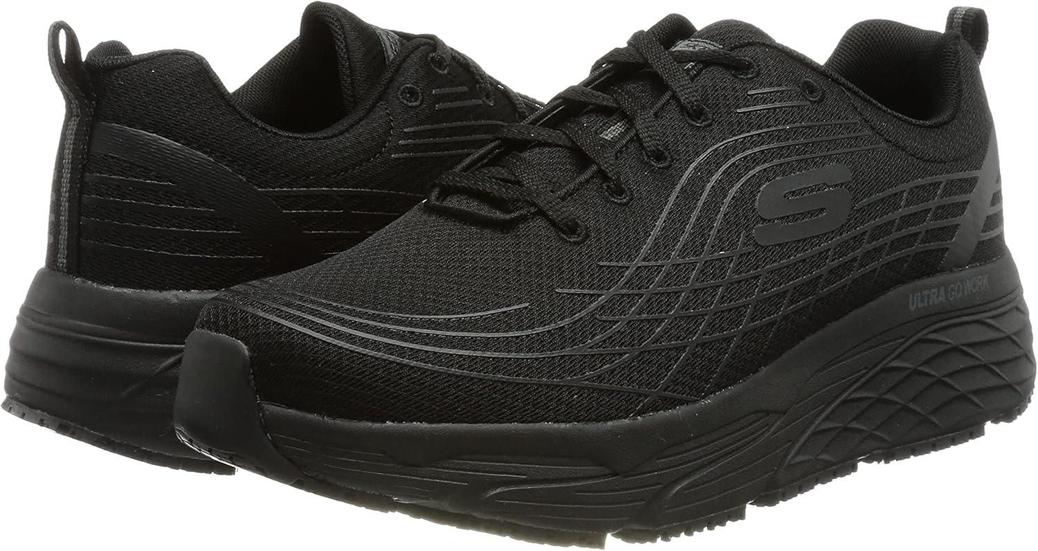 imageSkechers Womens Relaxed Fit Max Cusioning Elite Sr Outsole Work BootsBlack Textile