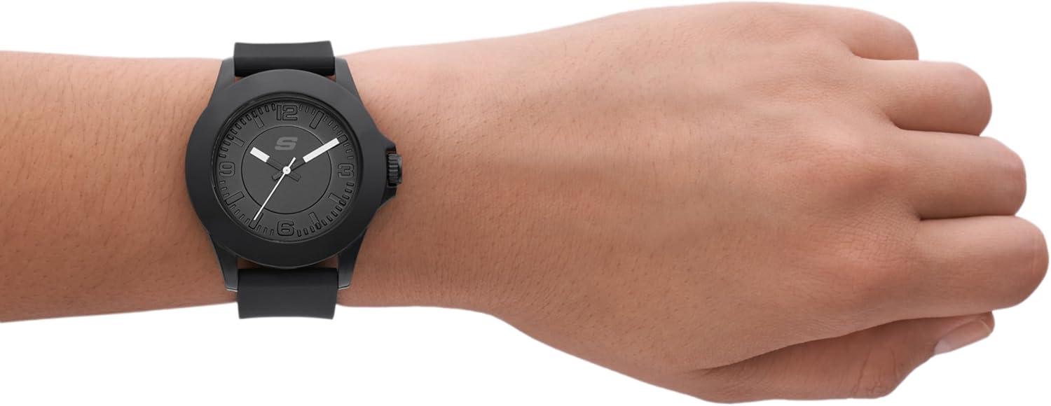 imageSkechers Womens Rosencrans Midsize Quartz ThreeHand Watch Color Black Model SR6024