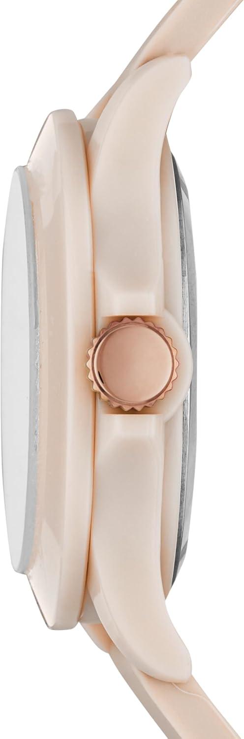 imageSkechers Womens Rosencrans Midsize Quartz ThreeHand Watch Color Blush Pink Model SR6172