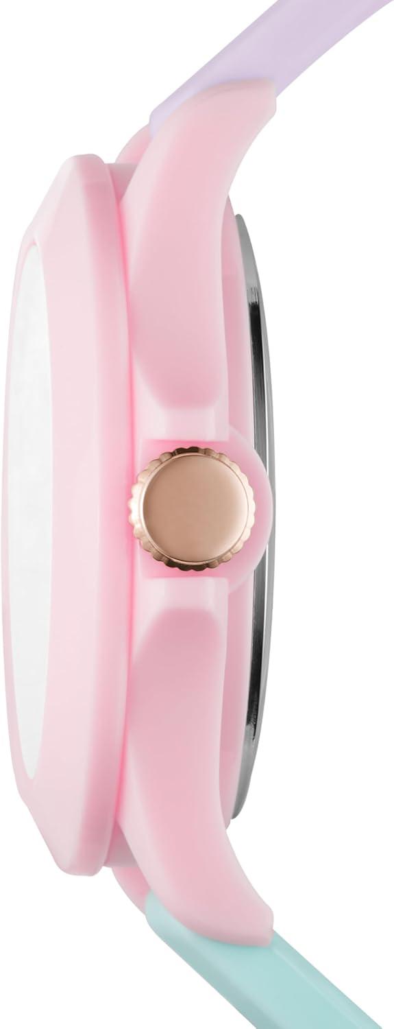 imageSkechers Womens Rosencrans Midsize Quartz ThreeHand Watch Color PurpleGreen Pink Model SR6215