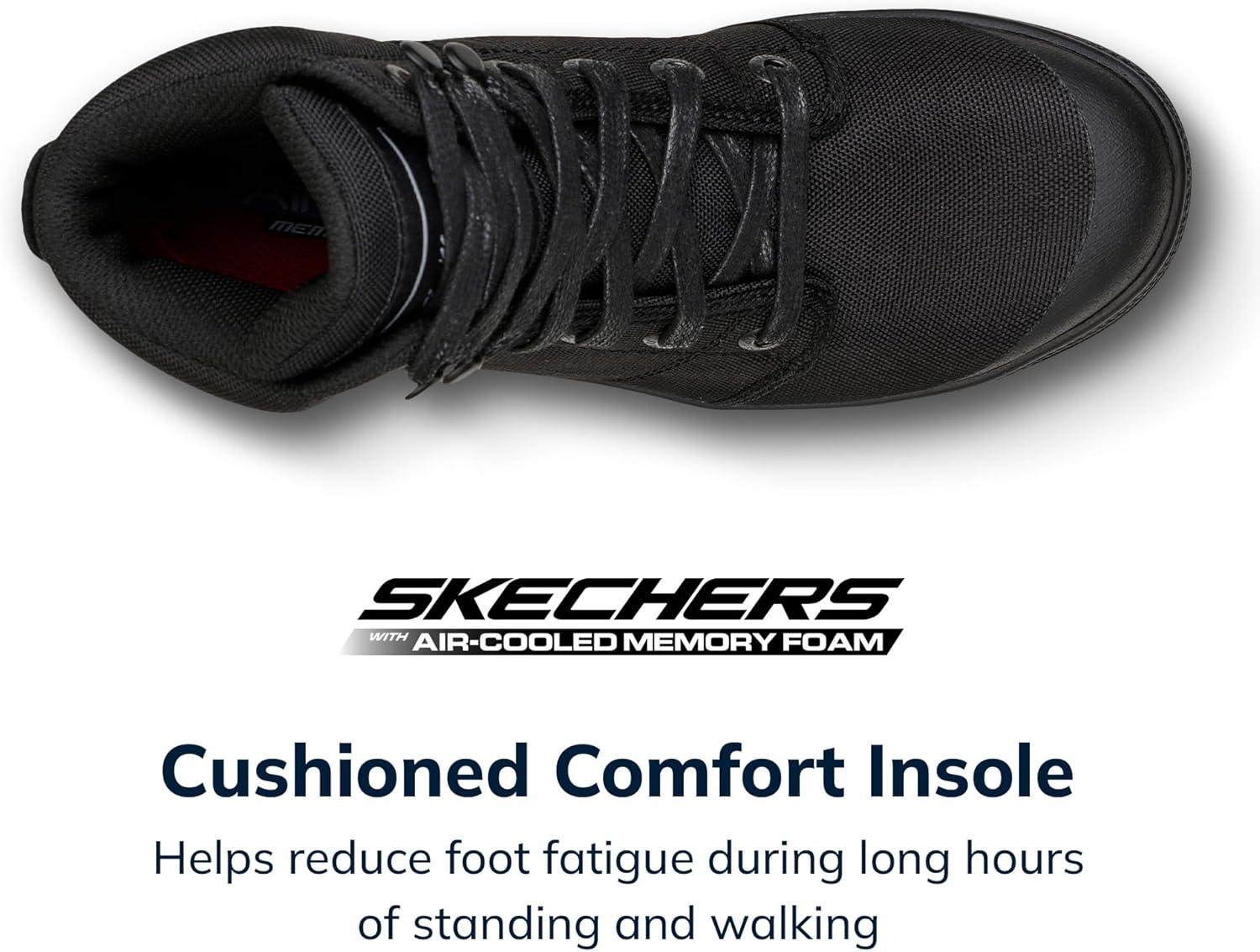 imageSkechers Womens Rotund Darragh Work LaceUp Boot Safety ToeBlack