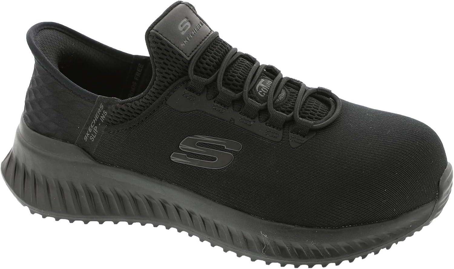 imageSkechers Womens Slipins Work Tilido Ombray Womens Slip Resistant Bungee SneakersBlack