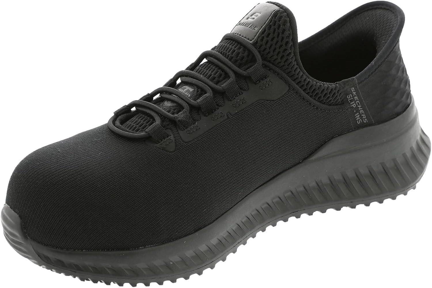 imageSkechers Womens Slipins Work Tilido Ombray Womens Slip Resistant Bungee SneakersBlack