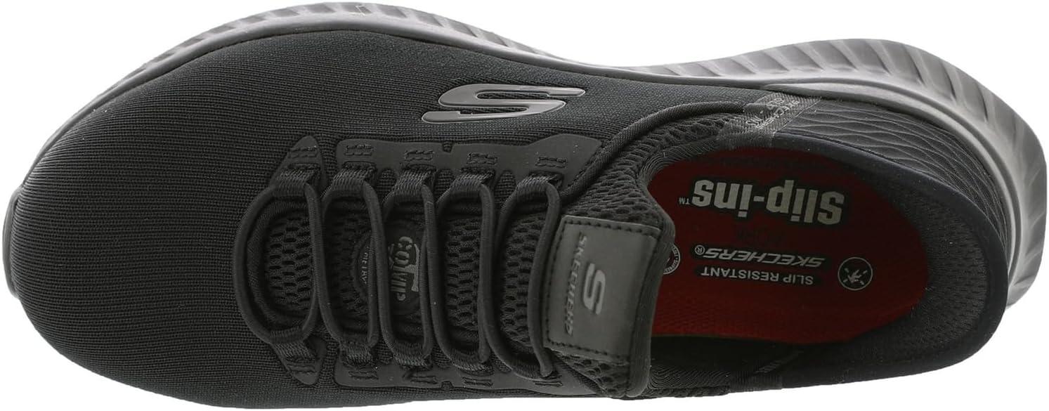 imageSkechers Womens Slipins Work Tilido Ombray Womens Slip Resistant Bungee SneakersBlack