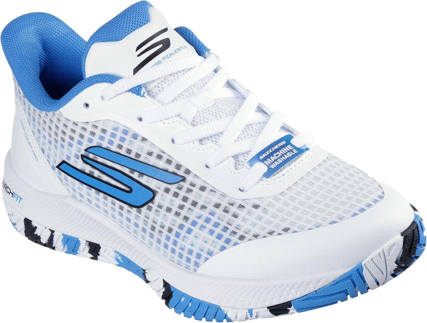 imageSkechers Womens Viper Court Pro Pickleball SneakerWhiteBlue