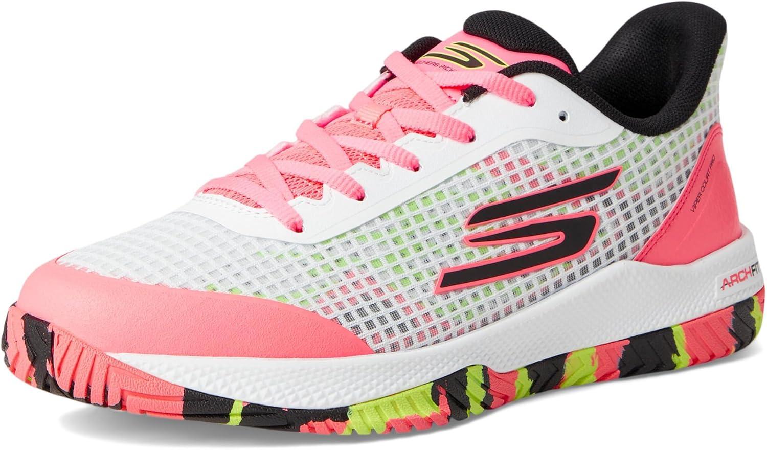 imageSkechers Womens Viper Court Pro Pickleball SneakerWhiteMulti