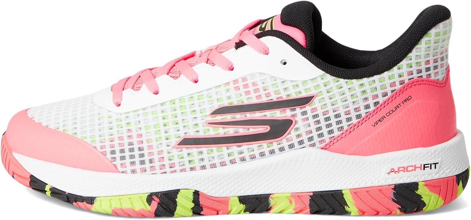 imageSkechers Womens Viper Court Pro Pickleball SneakerWhiteMulti