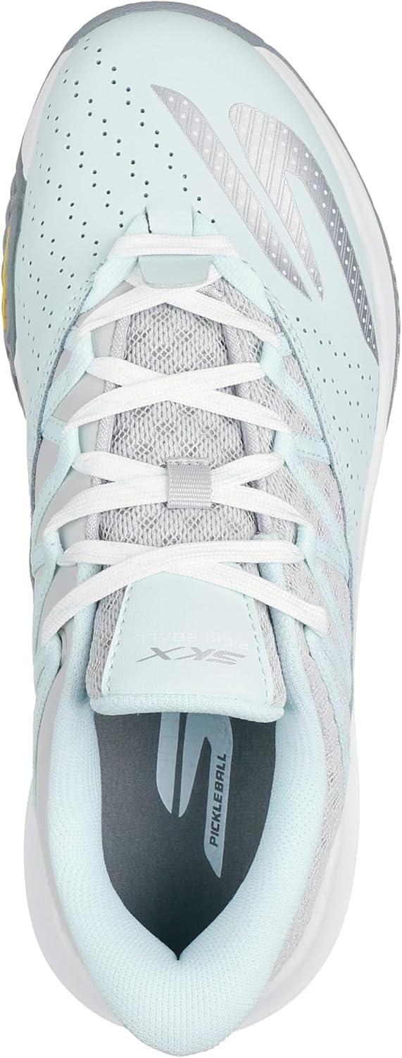 imageSkechers Womens Viper Court Rally Pickleball SneakerLight BlueGray