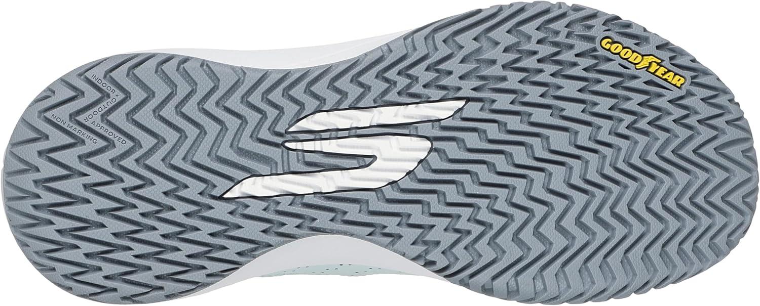 imageSkechers Womens Viper Court Rally Pickleball SneakerLight BlueGray