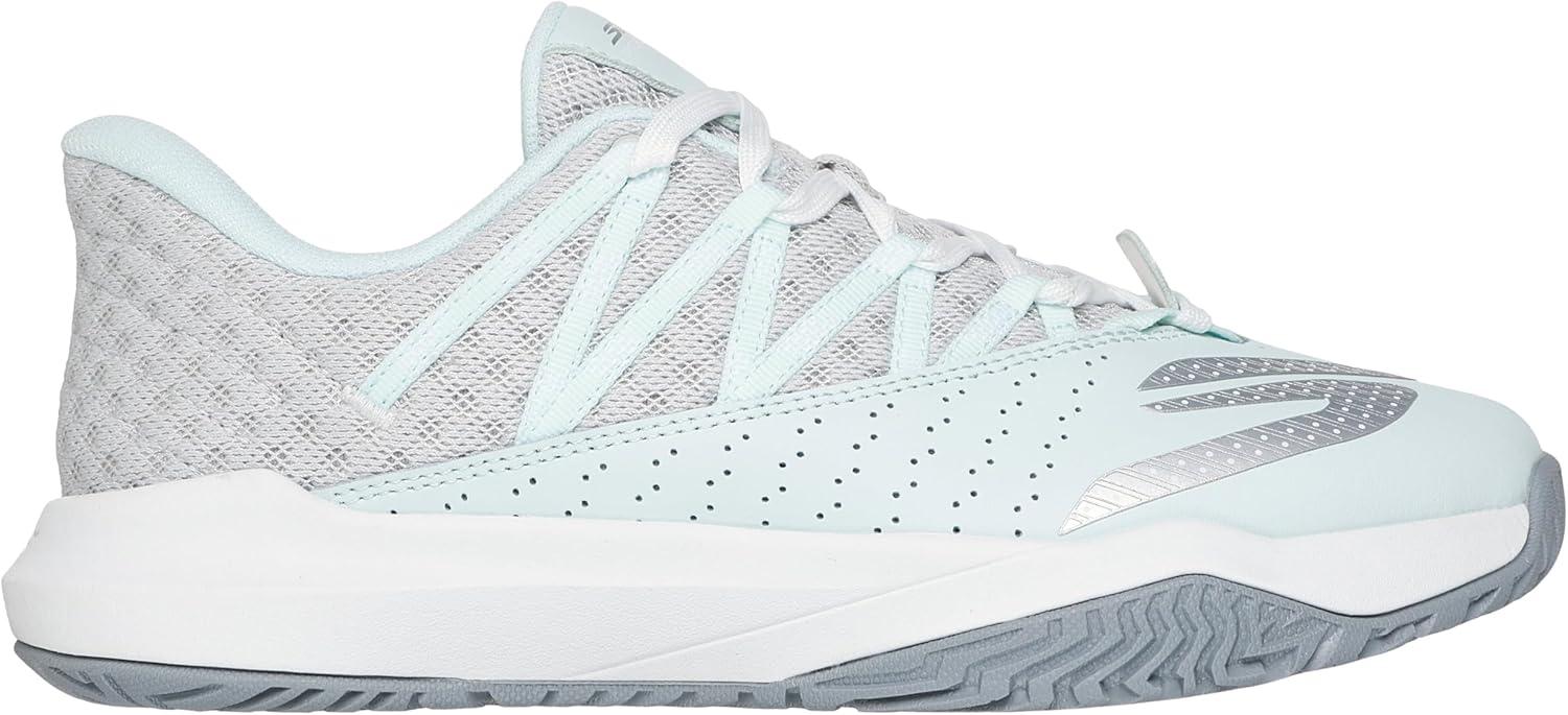 imageSkechers Womens Viper Court Rally Pickleball SneakerLight BlueGray
