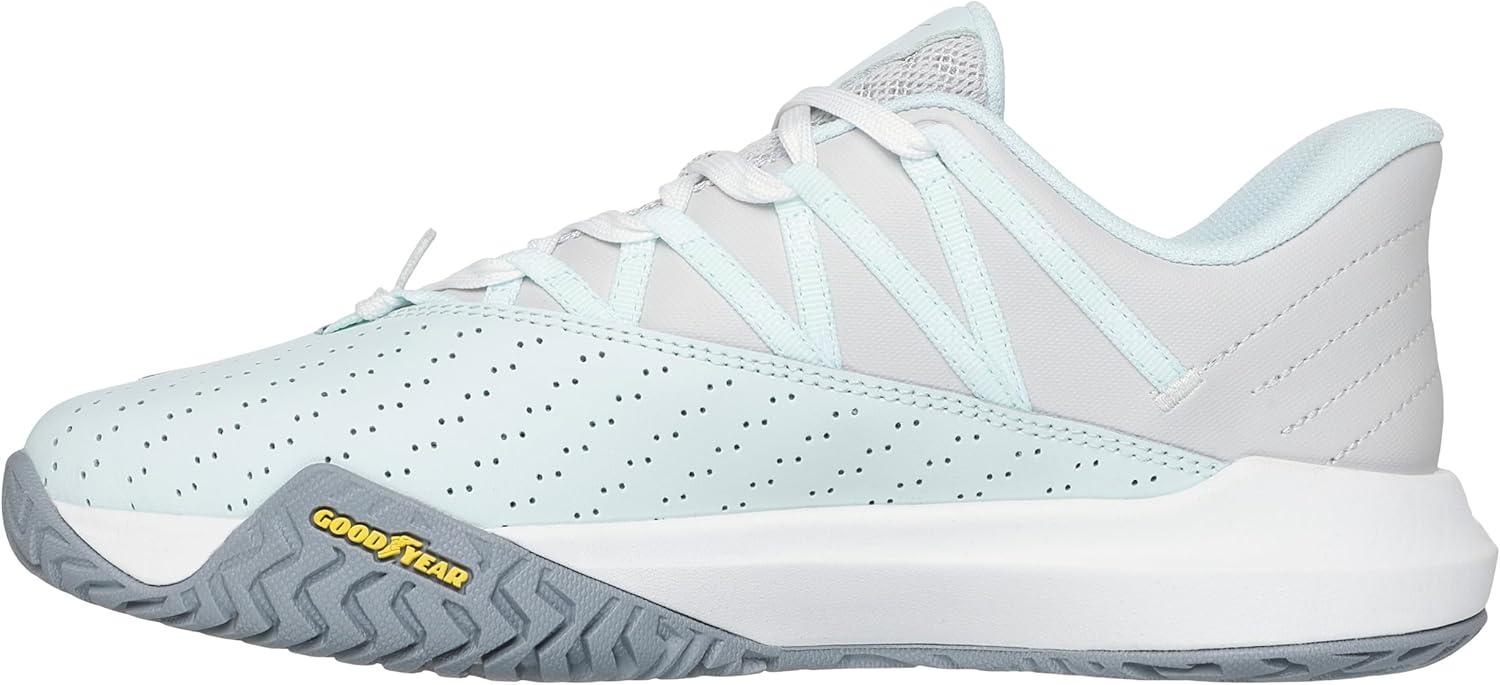 imageSkechers Womens Viper Court Rally Pickleball SneakerLight BlueGray