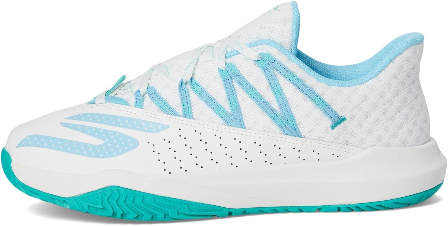 imageSkechers Womens Viper Court Rally Pickleball SneakerWhiteLight Blue