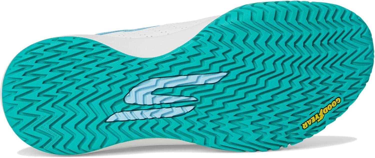 imageSkechers Womens Viper Court Rally Pickleball SneakerWhiteLight Blue