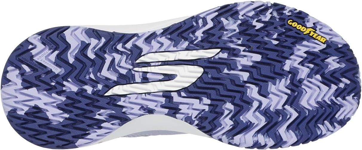 imageSkechers Womens Viper Court Rally Pickleball SneakerWhitePurple
