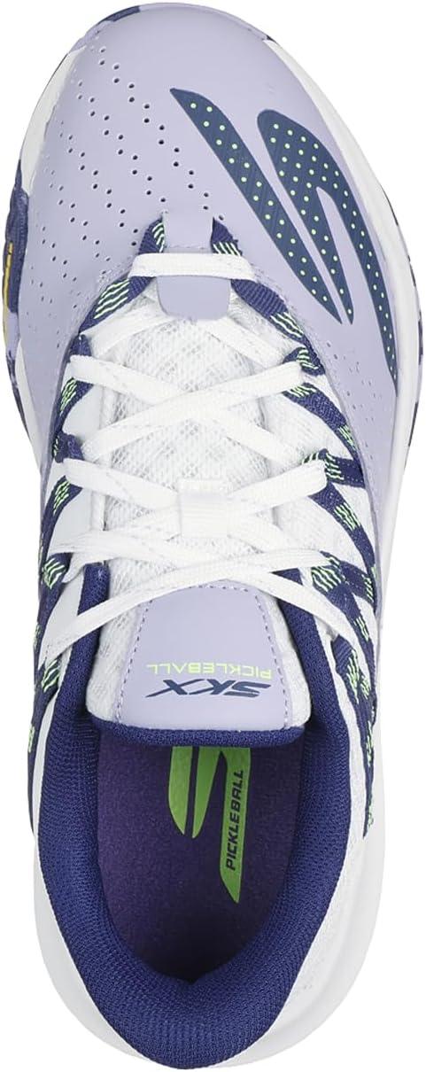 imageSkechers Womens Viper Court Rally Pickleball SneakerWhitePurple