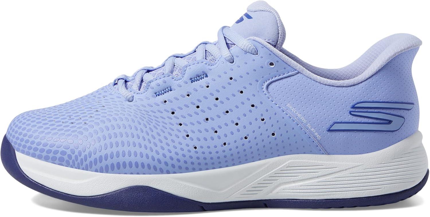 imageSkechers Womens Viper Court Reload Hands Free SlipIns SneakerBlueWhite