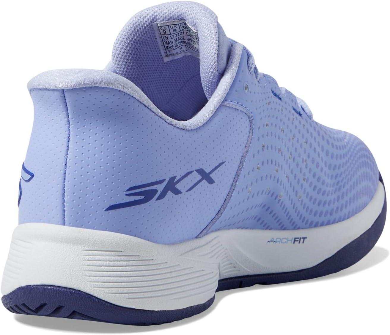 imageSkechers Womens Viper Court Reload Hands Free SlipIns SneakerBlueWhite