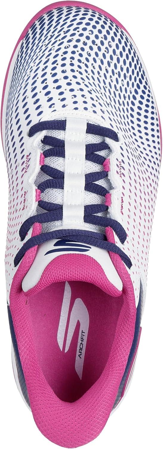imageSkechers Womens Viper Court Reload Hands Free SlipIns SneakerWhiteNavyPink
