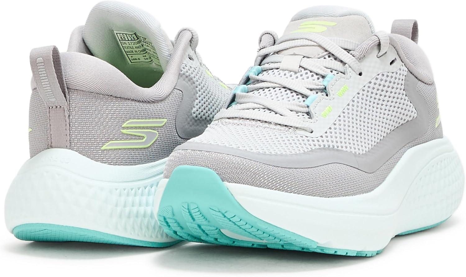 imageSkechers Womens Womens Go Run Supersonic Max SneakerLight GrayTurquoise