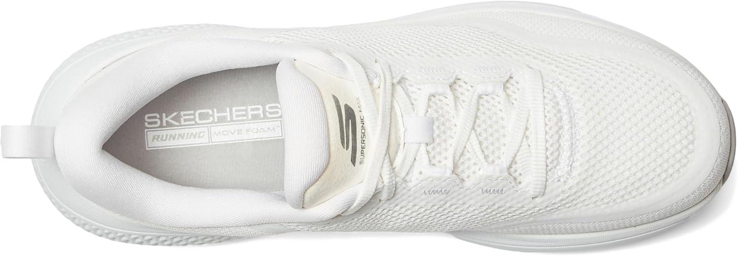 imageSkechers Womens Womens Go Run Supersonic Max SneakerWhiteSilver